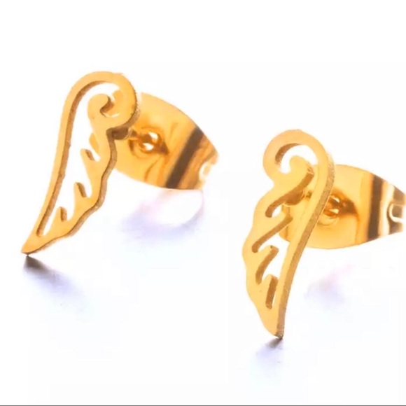🌵4/$30 New Angel Wing Stud Earrings - Picture 2 of 3